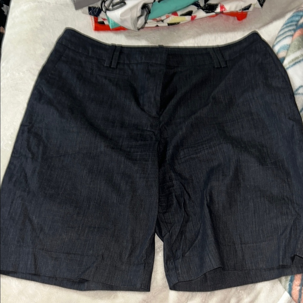 Dark Blue Denim Shorts